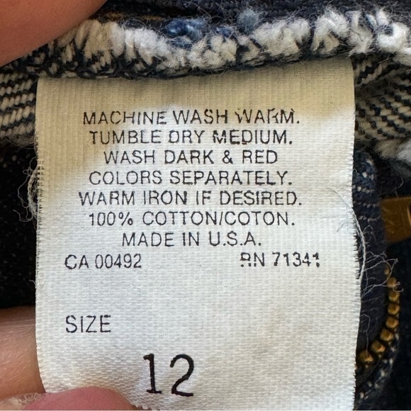 Vintage L.L Bean Double L Womens Straight Jeans Blue size 12 - Picture 7 of 11